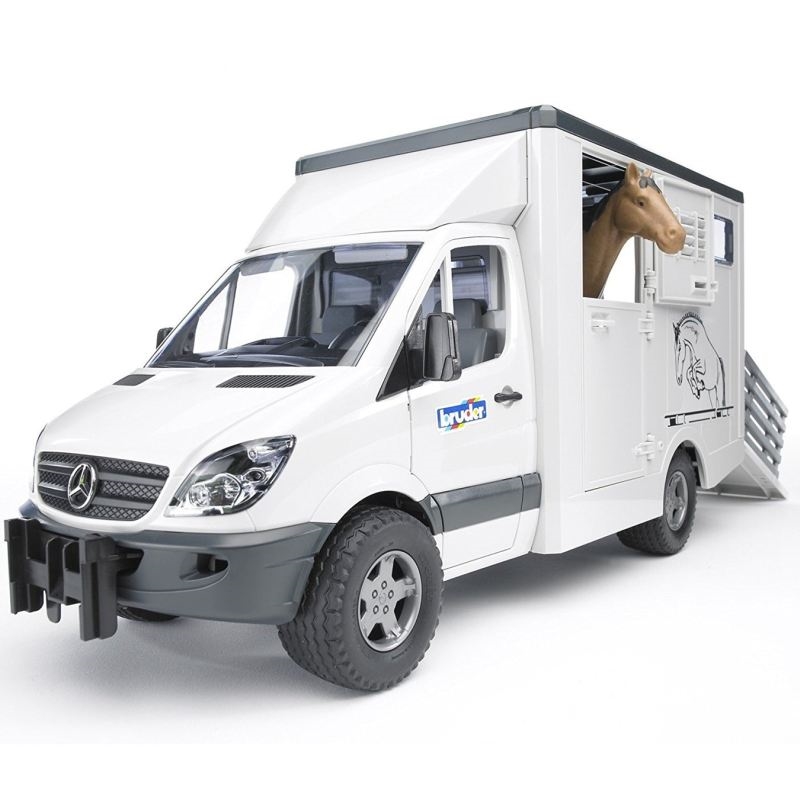 Bruder - Mercedes Benz Sprinter dyretransport incl. 1 hest