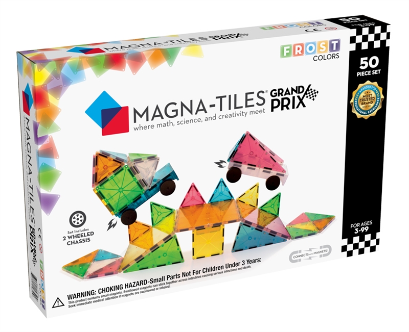 Magna-Tiles - Grand Prix - 50 stk Frosted 