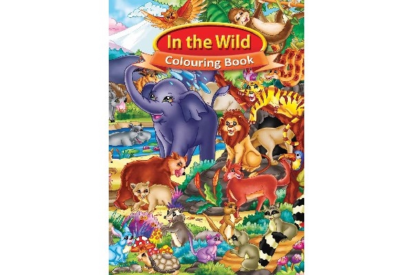 In The Wild Colouring book A4, 16 sider