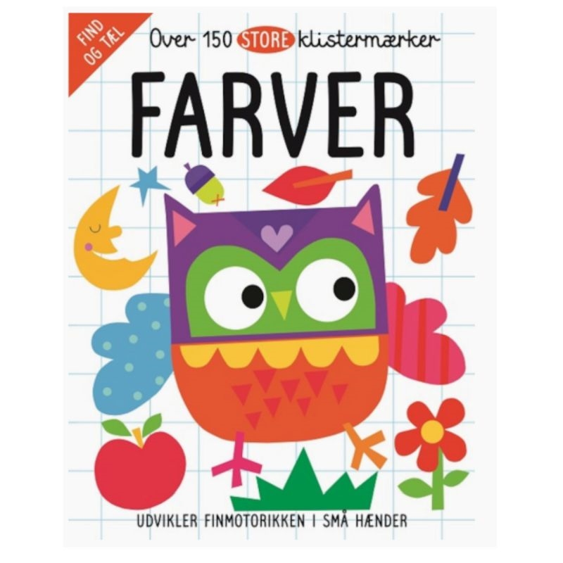 150 Store klistermærker - Farver