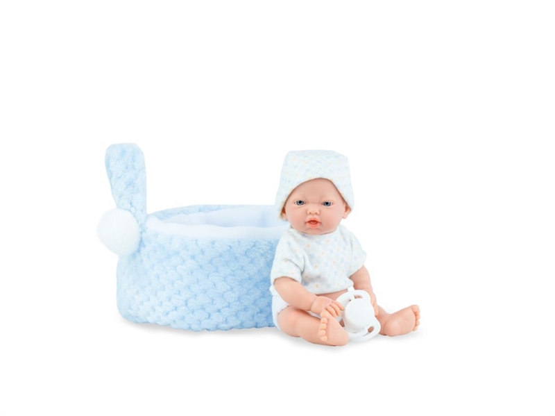 Marina & Pau - Mini Golsinas Cesta Dukke 21 cm - Blå