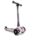 Scoot and Ride - Highwaykick 3 - Løbehjul med LED-lys, Rosa 