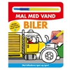 Mal med vand - Biler (papbog med pensel)