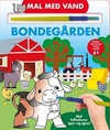 Mal med vand - Bondegården papbog med tilhørende pensel og motiver af bondegårdsdyr.