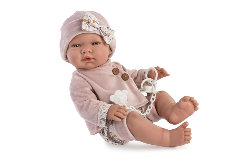 Asi - Maria - Babypige med blød dragt, bukser og hue- 43 cm. 