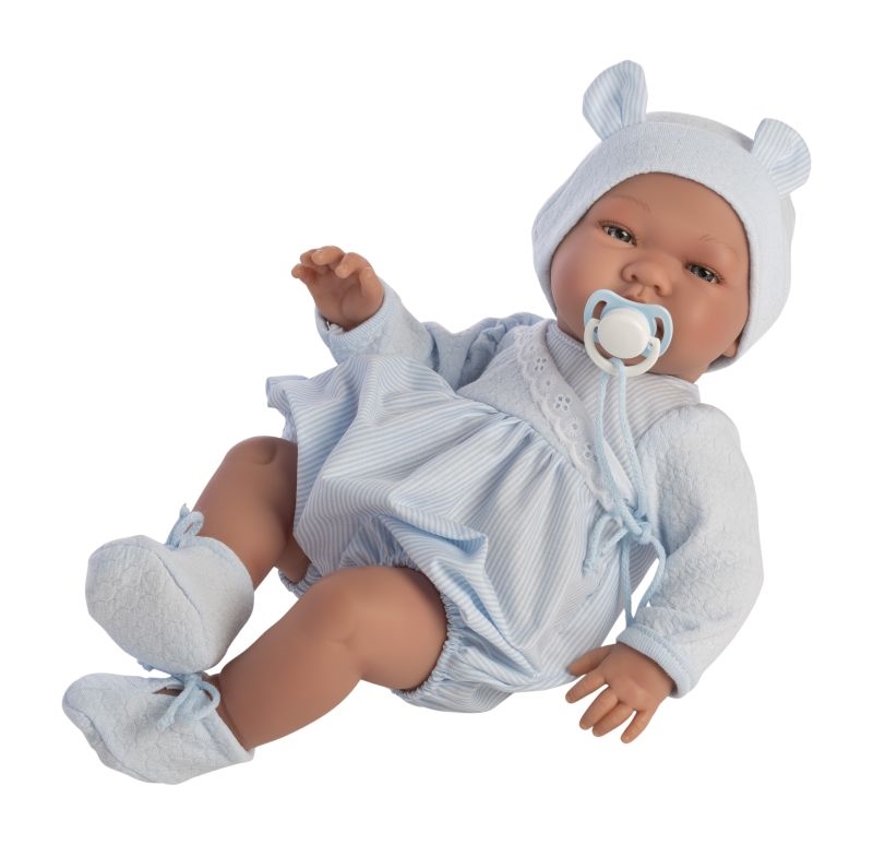 ASI Pablo - Babydreng med stribet dragt, hue med ører, futter og sut