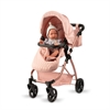 ASI - Dukkevogn Kombi til dukke - i rosa Quilt