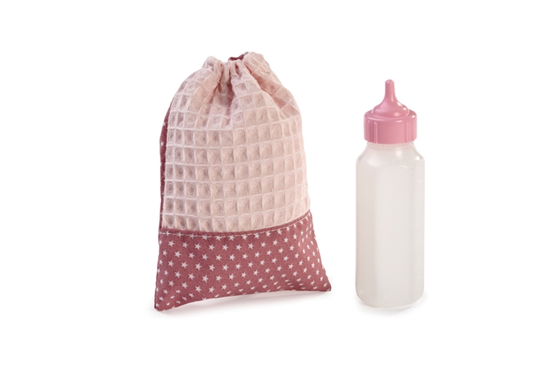 Asi - Sutteflaskepose med flaske - Rosa 