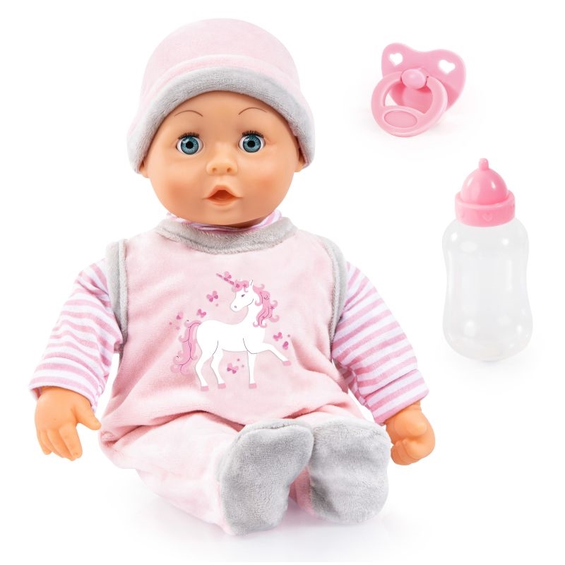 Bayer Design - First Word Baby - Pink 38 cm - Blød krop
