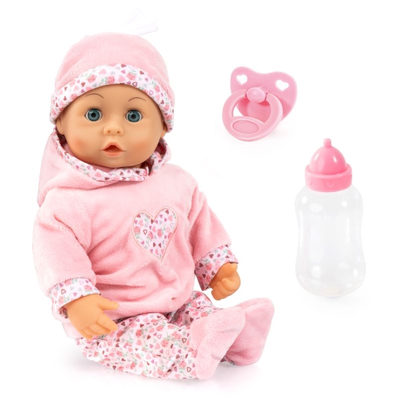 Bayer Design - First Words Baby 38 cm - med sut og sutteflaske