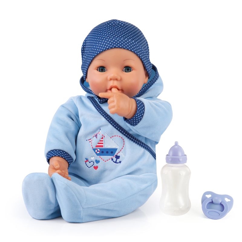 Bayer Design - Hello Baby Boy - Blå 46 cm - Blød krop