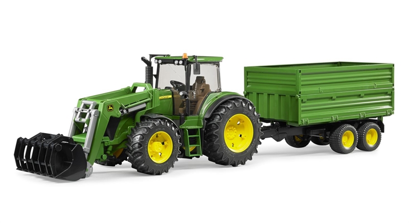 Bruder - John Deere 7930 traktor med frontlæsser og tipvogn