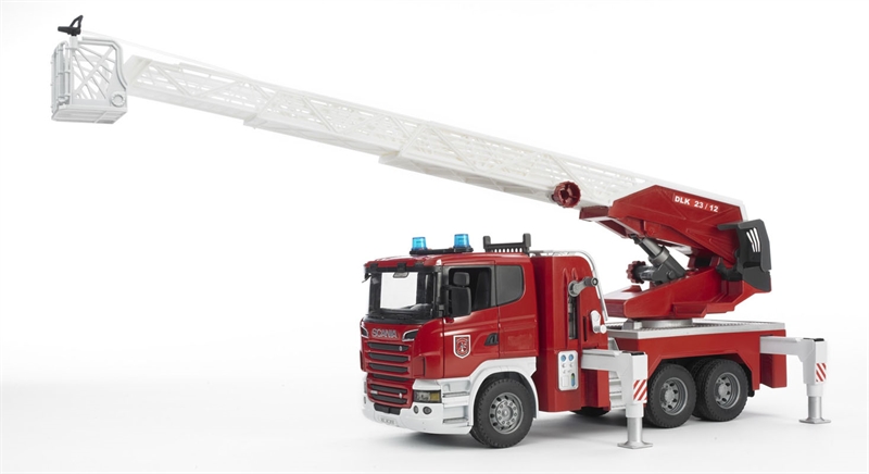 Bruder - Scania R-Series Brandbil med stige og vandtank