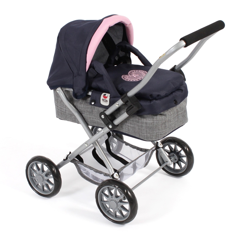 Chic 2000 Bayer - Smarty Mini Dukkevogn, Marineblå/Rosa