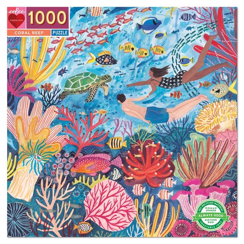 Eeboo puslespil 1000 brikker - Koralrev