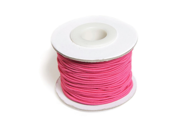 Elastiksnor 1,2 mm. 25 m., Pink