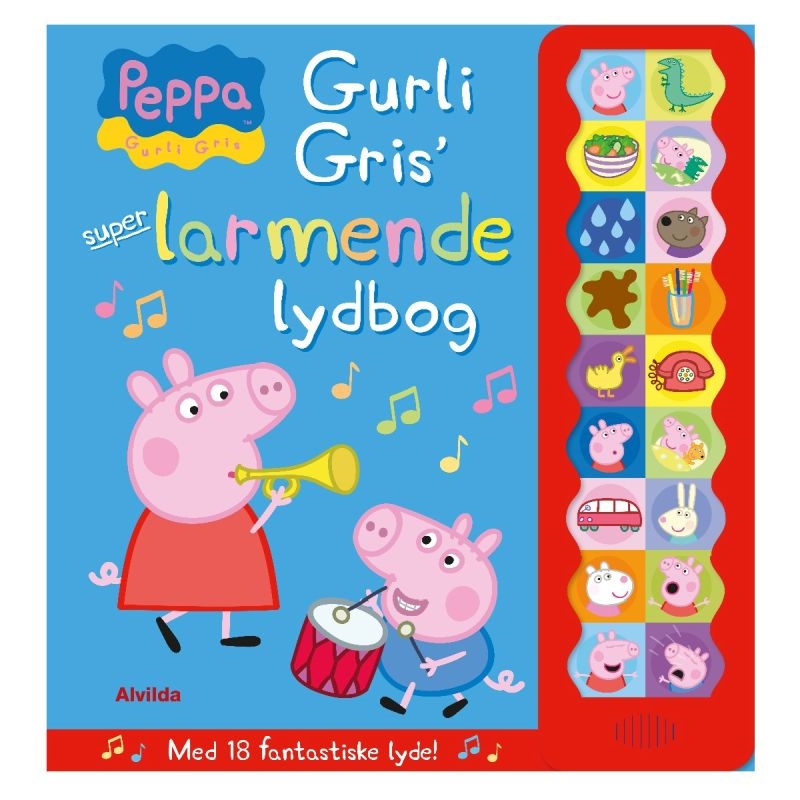 Peppa Gurli Gris´super-larmende lydbog - Indbundet