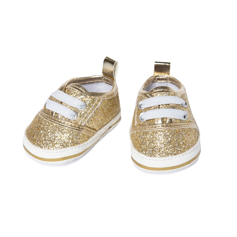 Heless - Dukke Glitter sko, Guld 38-45 cm