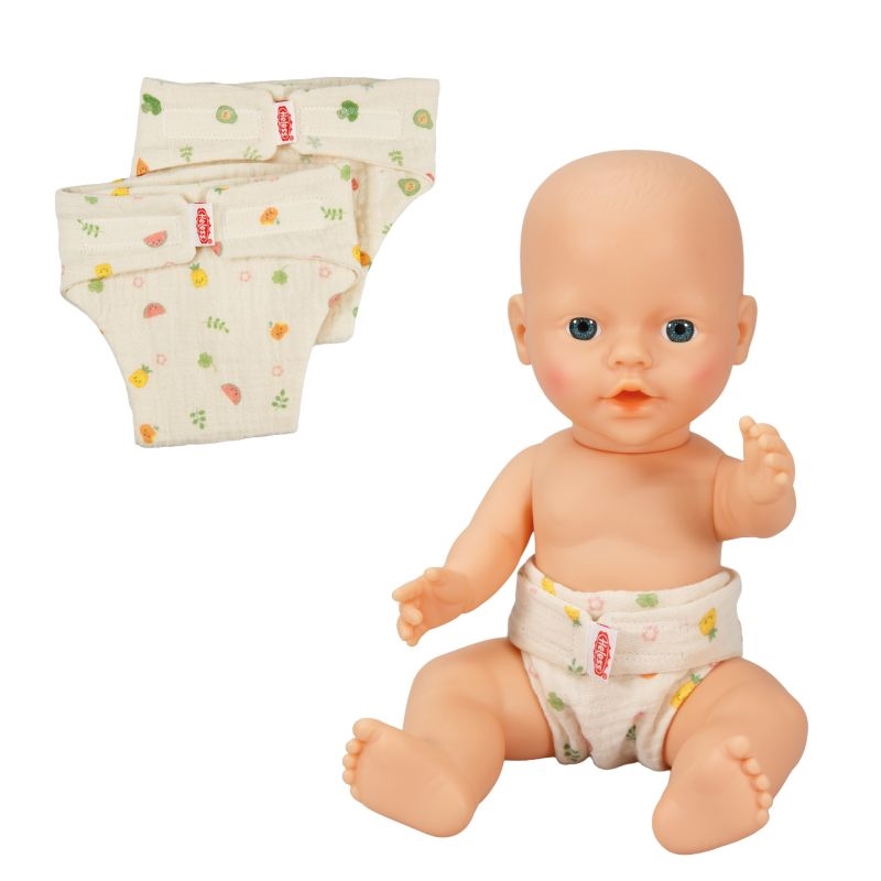 Heless - Muslin Dukkestofbleer, 2 stk. - 35-45 cm