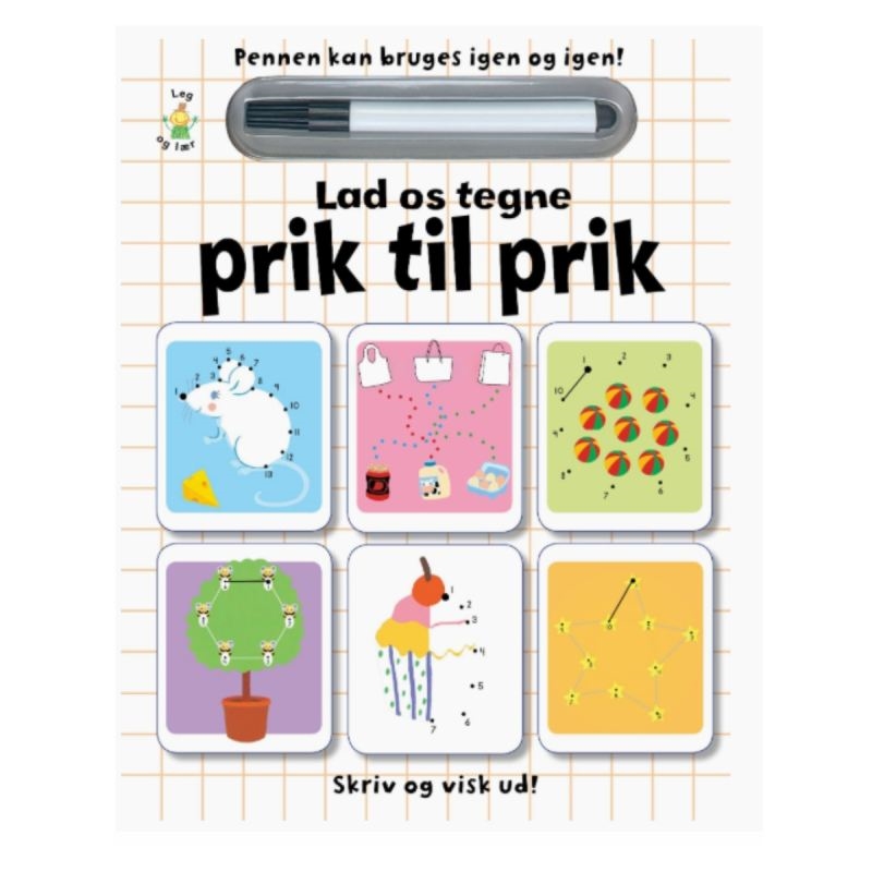 Skriv og visk ud - Lad os tegne prik til prik