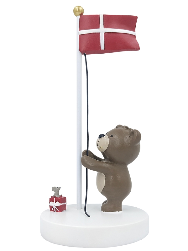 Kids by Friis - Bordflag - Bamse med mus og gave 