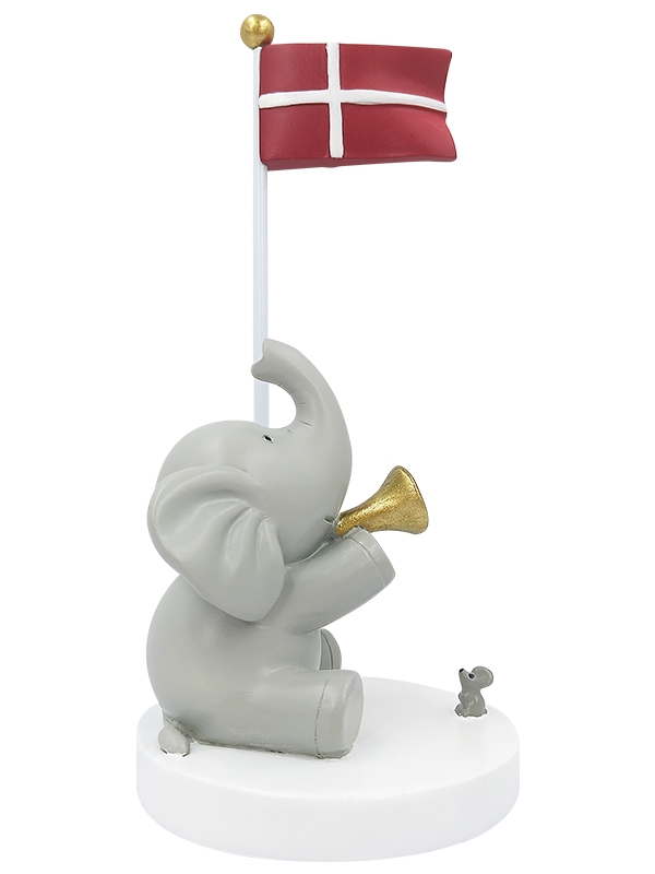 Kids by Friis - Bordflag - Elefant med trompet og mus