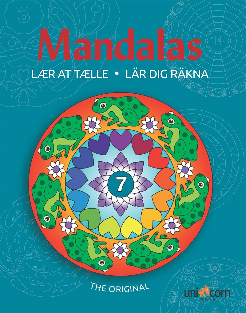 Senator fødselsdag velsignelse Lær at tælle med Mandalas. Malebog fra 4 år