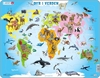 Larsen Puslespil - Verdens Dyr, 28 brikker