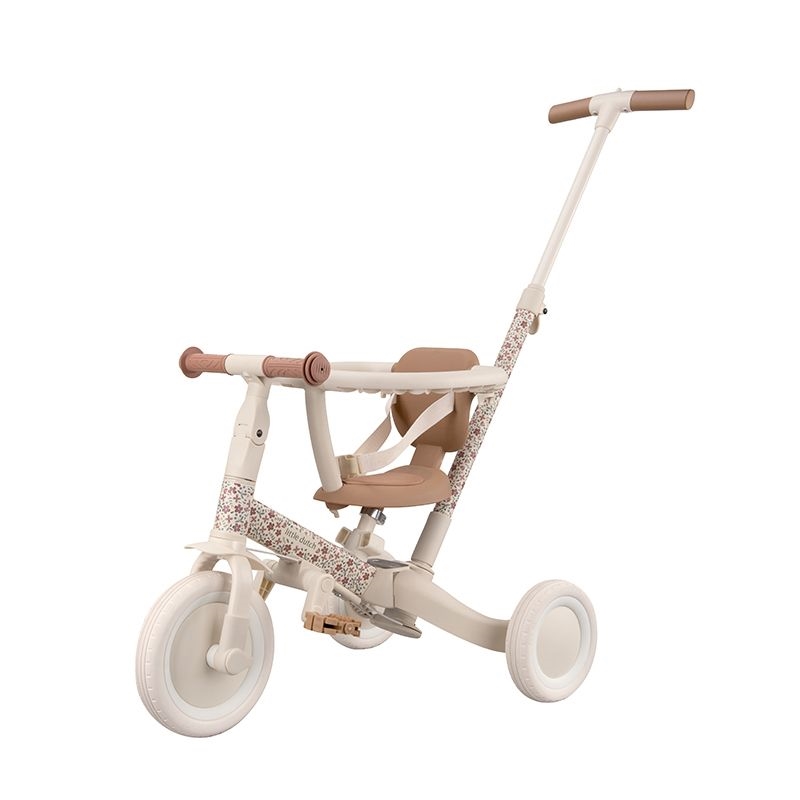 Little Dutch - 4-i-1 Tricykel - Offwhite