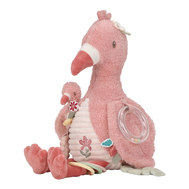 Little Dutch - Aktivitetsbamse Flamingo - Safari Friends