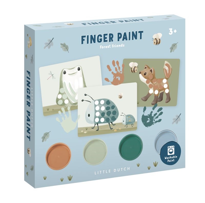 Little Dutch - Fingerfarvesæt - Forest Friends 