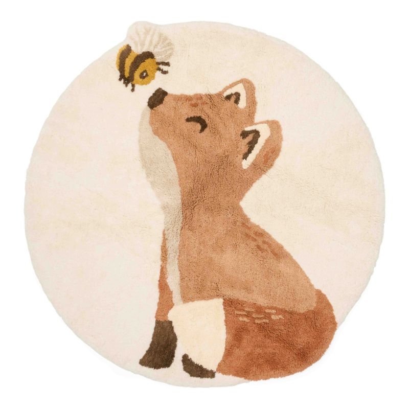 Little Dutch - Gulvtæppe Fox - 110 x 110 cm 