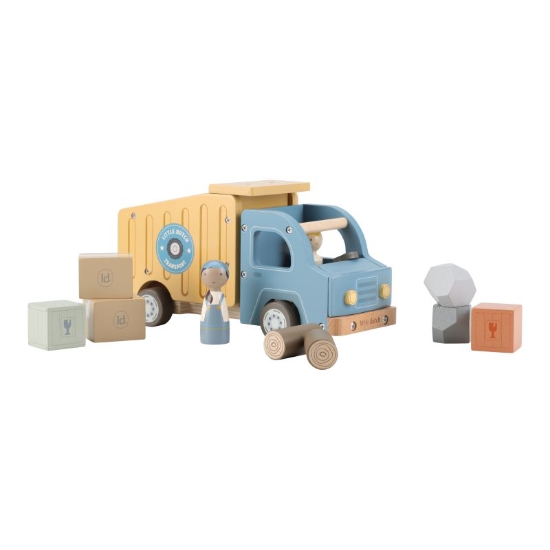 Little Dutch - Skraldebil med træfigurer 