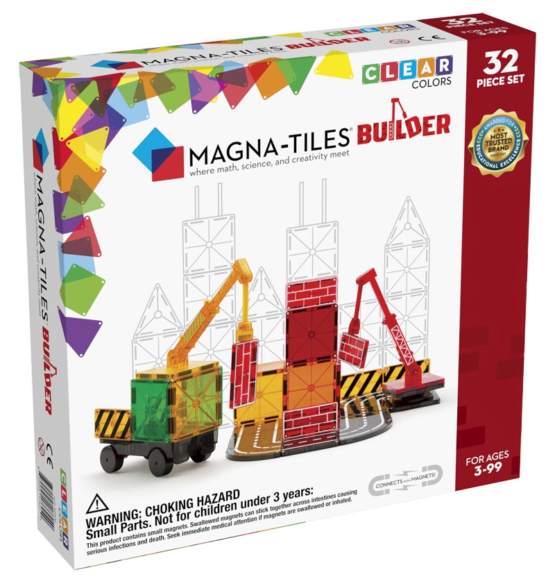 Magna-Tiles Byggemagneter Builder - 32 dele