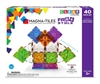 Magna-Tiles Byggemagneter Freestyle, Clear Colors - 40 dele