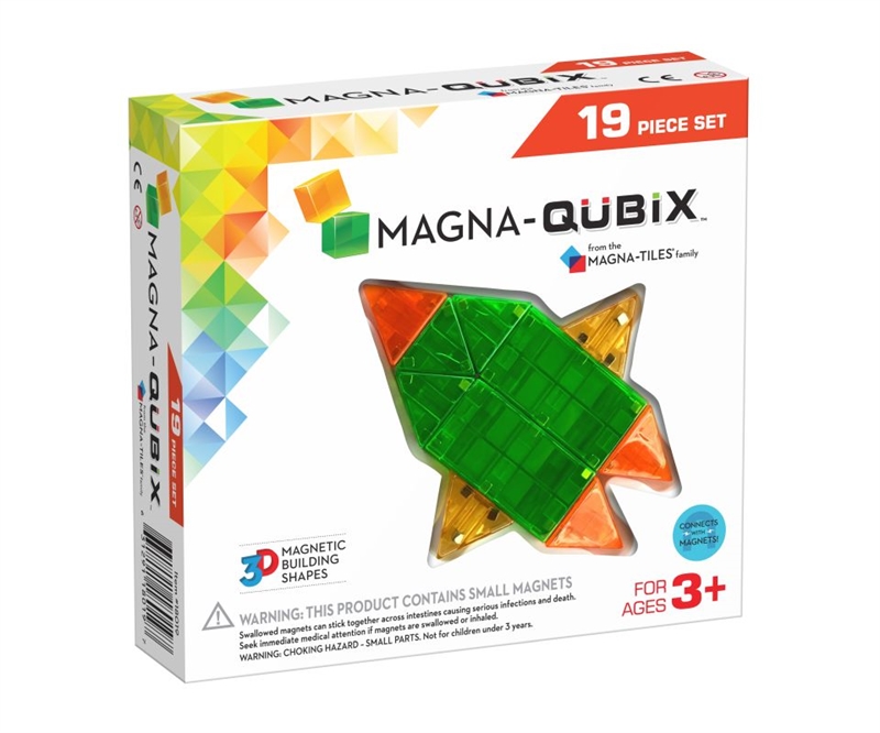 Magna-Tiles Byggemagneter Qubix - 19 dele