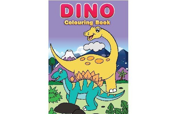 Kids Colouring Book - Malebog A4 Junior Dinosaur, 16 sider