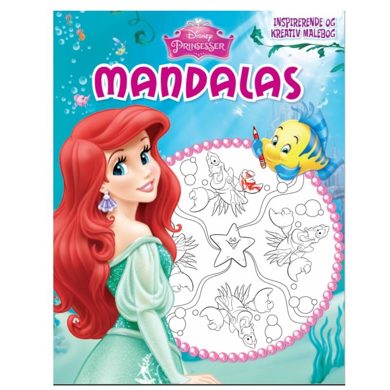 Malebog - Disney Mandalas Ariel 24 sider