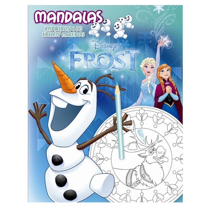 Malebog - Disney Mandalas Frost Oluf 48 sider