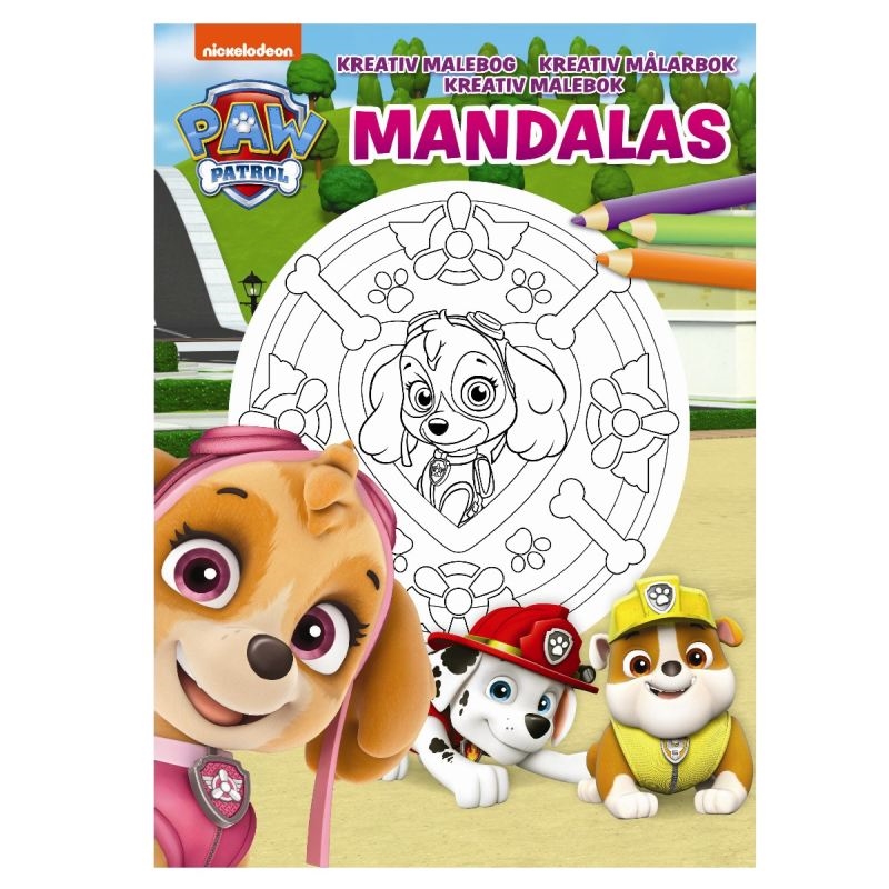 mel Lys Genbruge Malebog - Mandalas Paw Patrol 24 sider