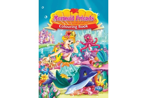 Malebog A4 Mermaid Friends, 16 sider