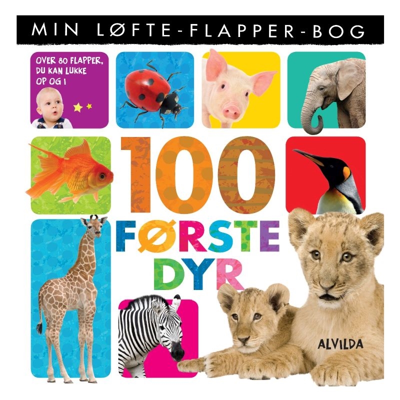 Min løfte-flapper-bog - 100 første dyr