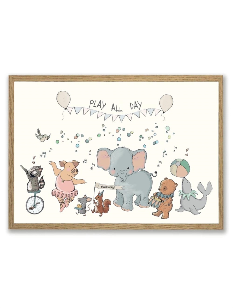 Mouse & Pen Plakat A4 - Play all day