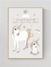 Mouse & Pen Plakat A4 - Unicorn - Always be yourself