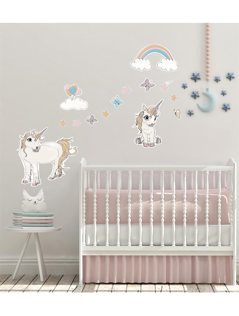 Mouse & Pen Wallstickers - Unicorn