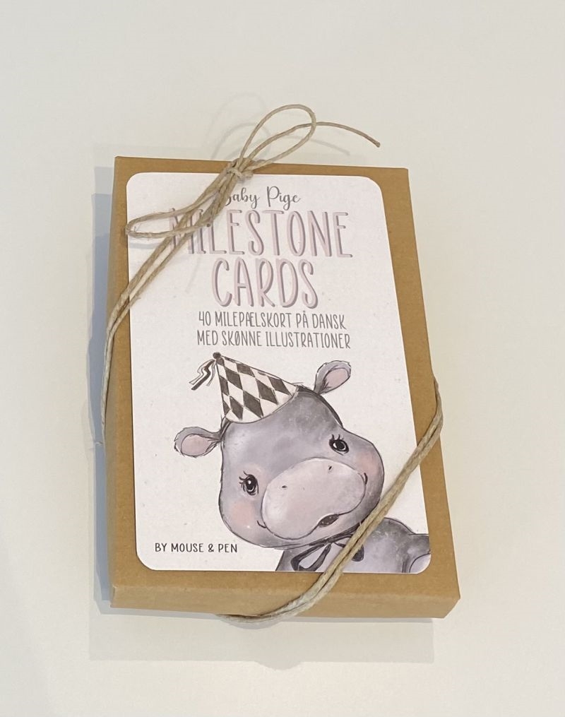 Mouse & Pen - Milestone Cards, Pige