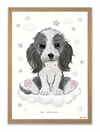 Mouse & Pen  A4 Plakat - Coocker Hvalp 