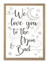 Mouse & Pen  A4 Plakat - To the moon