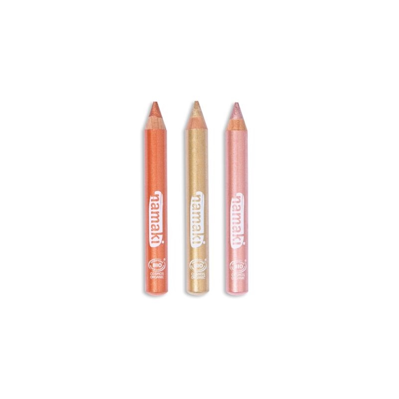 Namaki - Glitter ansigts-farveblyanter 3 stk, Sunshine