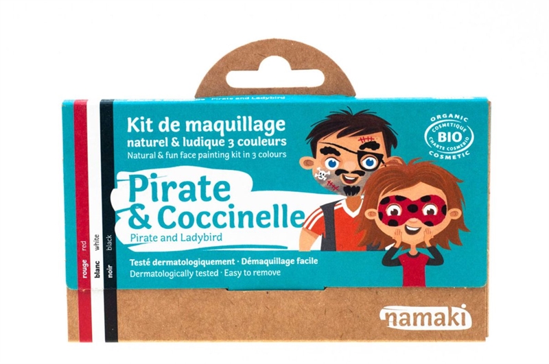 Namaki - Øko Ansigtsmaling - Pirat og Mariehøne